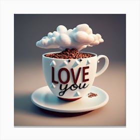 Love Coffee3 Canvas Print