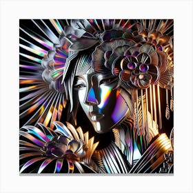 Japan Traditional Geisha Illustration By Ad 52 Canvas Print