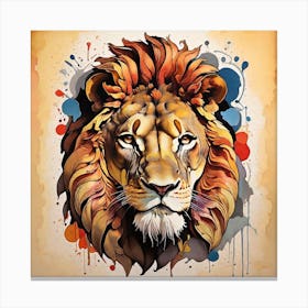 Lion Head Canvas Print