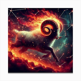 Ram Zodiac Sign 13 Canvas Print