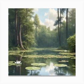 Lily Pond Canvas Print