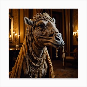 Dame Camel Canvas Print