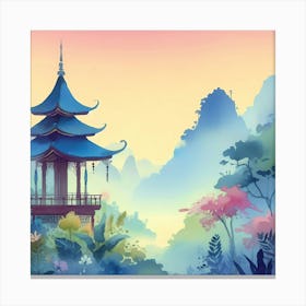 Chinese Pagoda 10 Canvas Print