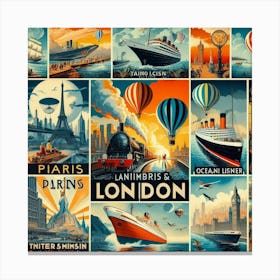 London And Paris Canvas Print