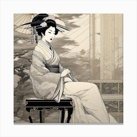 Geisha 139 Canvas Print