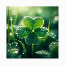 A four-leaf clover 4 Canvas Print