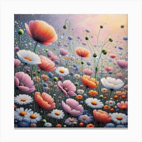 Flowers meadow 1 Canvas Print