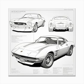 Chevrolet Corvette 2 Canvas Print