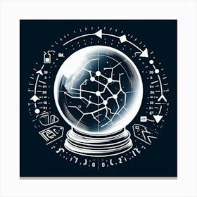 Astrology Crystal Ball 1 Canvas Print