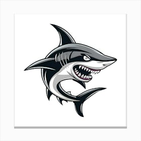 Shark Mascot Canvas Print