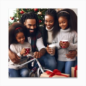 Christmas Family Canvas Print