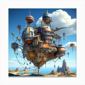 City In The Sky 2 Canvas Print