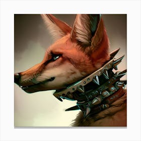 Fox With Spikes 1 Canvas Print