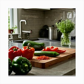 Chopping Board Canvas Print