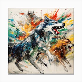 Wolf Pack 1 Canvas Print