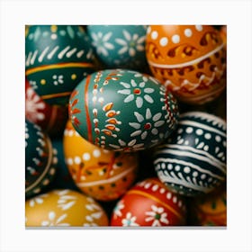 Colorful Easter Eggs 1 Canvas Print