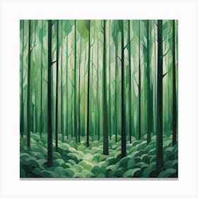 Green Forest 8 Canvas Print