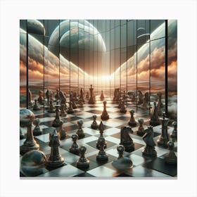 Chess Game 2 Canvas Print