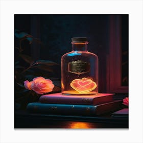 Love In A Bottle 1 Canvas Print