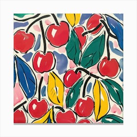 Cherry Painting Matisse Style 13 Canvas Print