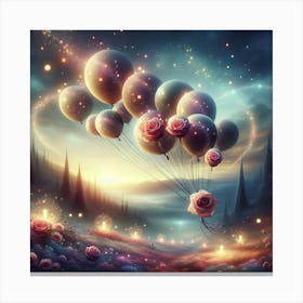 Roses In The Sky 1 Canvas Print