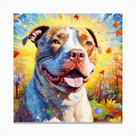 Pit Bull Terrier Canvas Print