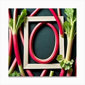 Rhubarb Frame Canvas Print