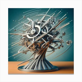 Kinetic Sculpture With Moving Parts (1) Canvas Print