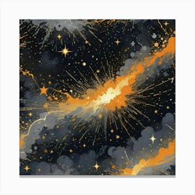 Galaxy Explosions Canvas Print