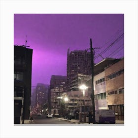 The Air Is Clean, But The Sky Is Purple 5 Canvas Print