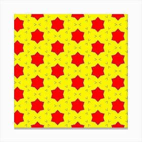 Pattern Red Star Texture Star 1 Canvas Print