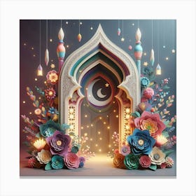 Muslim Holiday Decoration Canvas Print