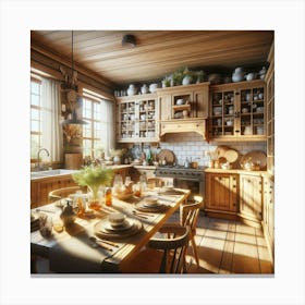 Rustic Kitchen 2 Canvas Print