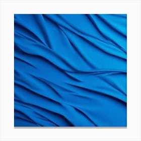 Abstract Blue Fabric Canvas Print