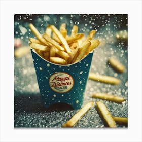 French Fries In A Cup Canvas Print