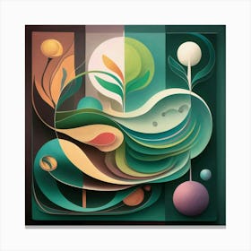 Abstract Painting Canvas Print