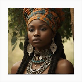 African Woman Canvas Print