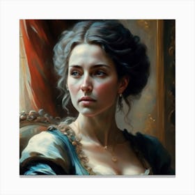 Portrait Of A Lady 1 Canvas Print