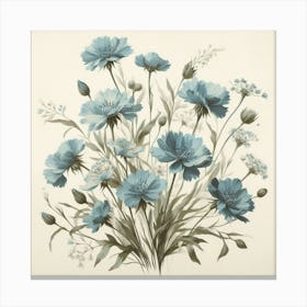 Blue Cosmos Canvas Print