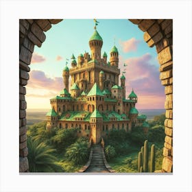 The castle in seicle 15 19 Canvas Print