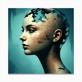 Fragmented Identity Canvas Print