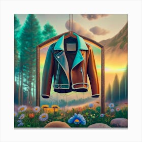 A Leather Jacket Canvas Print