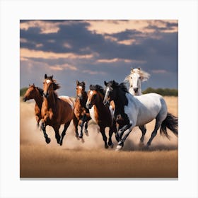 Thundering Hooves Across the Plains Canvas Print