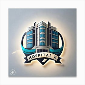 Hospital X Logo Canvas Print