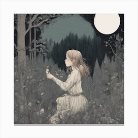 Darkness of the night Canvas Print