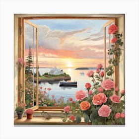 Coastal Maine Botanical Gardens Usa Illustration Art Print Canvas Print