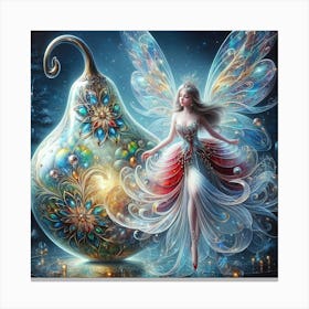 Fairy With Glass Pear 2 Canvas Print