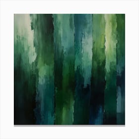 Abstract - Green Forest Canvas Print