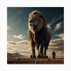 King In The Desert Canvas Print