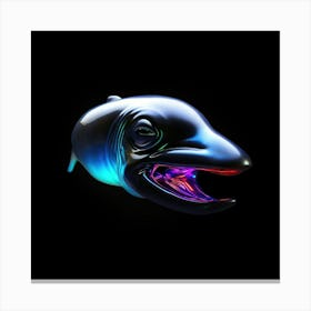 Dolphin In The Dark Canvas Print